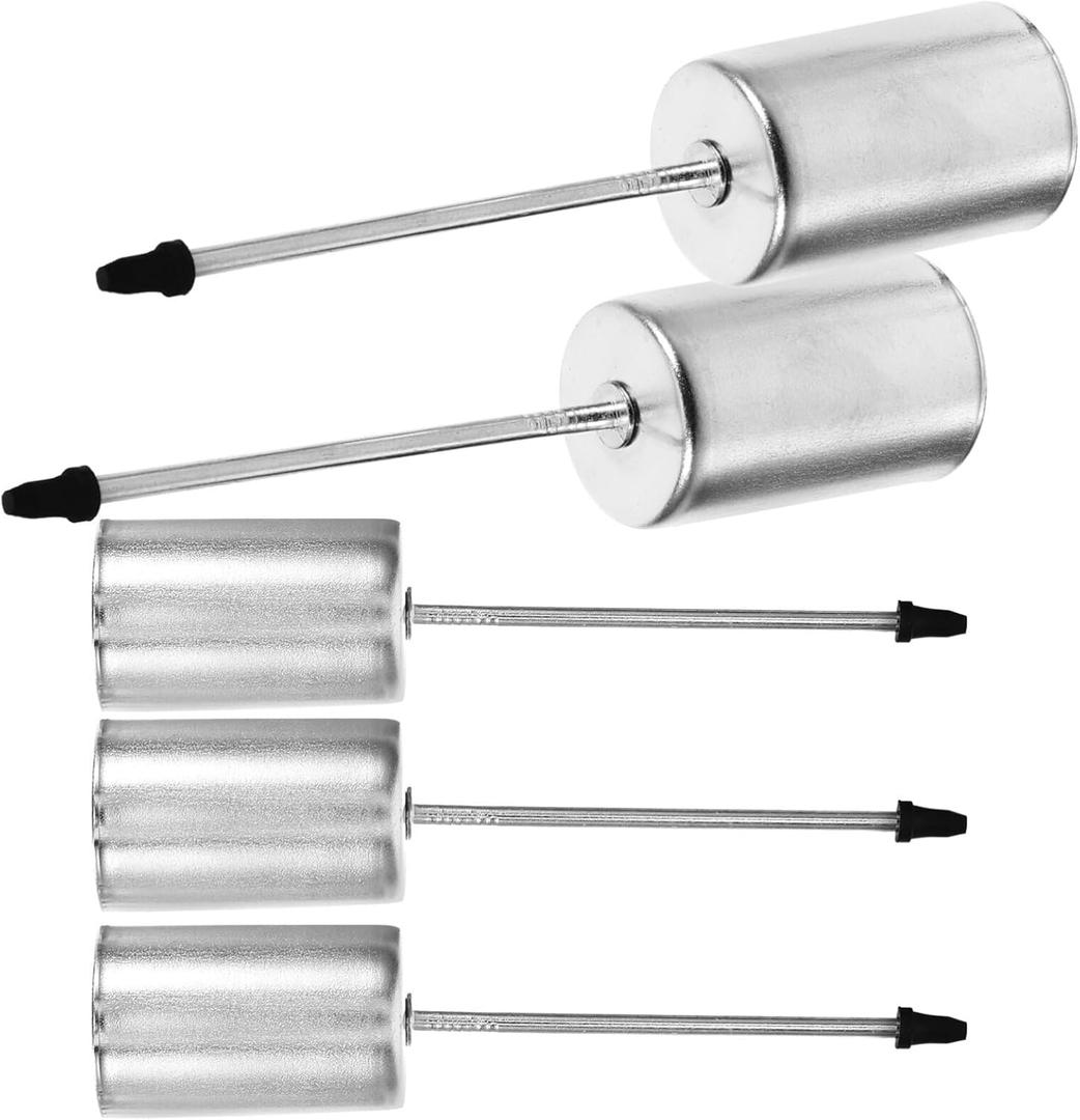 5Pcs Christmas Taper Candle Holder Candlestick Liners Inserts Cup Advent Wreaths Candle Stand with Spike for Pillar Tealight Wedding Flower Arrangement Silver