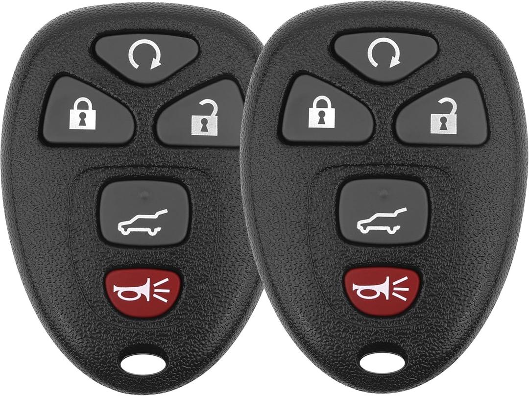 Vurkcy Key Fob Replacement for 07-14 Chevy Suburban Tahoe/ 09-17 Traverse/ 07-14 GMC Yukon/ 08-17 Acadia Buick Enclave/ 07-13 Escalade Car Keyless Entry Remote Control,OUC60270 OUC60221,2Pcs