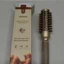 AIMIKE Round Brush, 1.3 Inch Barrel, Nano Thermal Ceramic & Ionic Tech, Boar Bristles, for Blow Drying, Styling, Curling and Shine, Gold + 4 Clips