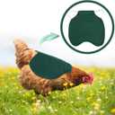 Gosknor 3pcs Chicken Saddle for Hens, Comfortable Hen Aprons Chicken Back & Side Protector Outdoor Poultry Feather Protector Accessories (Green, Black, Khaki)