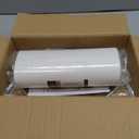 GO&SO White Textured Drum lampshade Medium Lamp Shade 13" Top x 13" Bottom x 10" High (Spider) Modern Linen Lamp Shades for Table Lamp Bedside Lamp Natural Linen Replacement Assembly is Required