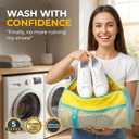 4-Piece Shoe Washing Machine Bag & Dryer Bag for Shoes 2x Each - 360 Thick Protection, Highly Durable Mesh Sneaker Washer w/Zipper Lock Deep Cleaning Sneaker Laundry Bag for Spotless Shoes