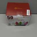 C9 Christmas Lights Outdoor, 50 FT 50 LED Vintage Warm White C9 String Lights Connectable for Christmas Tree Roofline Patio Garden Backyard Holiday Party Indoor Outdoor Decoration, Green Wire