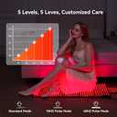 Extra Large Red Light Therapy Mat, High-Density LEDs Full Body Red Light Therapy, 660nm & 850nm Dual Wavelengths, Foldable Red Light Therapy Blanket with Timer, 47.5" x 20"