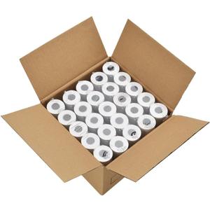 MFLABEL 2 1/4" Thermal Paper Rolls - 50 Rolls of 2.25 x 50' Credit Card Receipt Paper, Compatible with Clover POS, Visa/MasterCard Terminals, & Standard Credit Card Machines