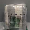 Grey and White Striped Rug-3x5 Fall Front Door Mat Outdoor,Washable Reversible Porch Rug Cotton Hand-Woven Spring Doormat, Foldable Layered Door Mats for Entryway/Farmhouse