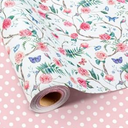 Retrify Baby Shower Kraft Wrapping Paper, 17 Inch x 32.8 Feet Cute Lion Elephant Themed Colorful Balloon Rainbow Gift Wrap with Grid Cutting Lines for Boy Girl Kid Birthday (1 roll (Pack of 1), Brown Animals)