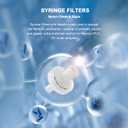 Syringe Filters [Hydrophilic Nylon Membrane] Non-sterilized Diameter 13mm Pore Size 0.22m for Laboratory Filtration by Allpure Biotechnology (Nylon, Pack of 50)