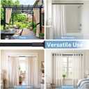 Tension Curtain Rod No Drilling for Window, Adjustable 51-168In