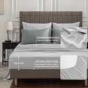 BEDELITE Twin XL Comforter Set 5 Pieces Bed in A Bag - Soft Microfiber Reversible Twin Extra Long Grey Bed Set with Comforters, Sheets, Pillowcase & Sham, Cozy Bedding Sets for College Dorm Room