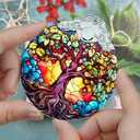 2 x Tree of Life Christmas Ornament, Stained Glass Decor, Gifts & Holiday Ideas