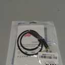 SKW Aux Cable for Car(Hi-Fi Sound),3.5 mm Stereo Audio Cable, 1/8 90 Degree Headphone Jack Cord for Home Stereo, iPhone, iPod, IPad, Echo Dot, Sony & More 1.6ft(0.5m) (Black-straight to bend)