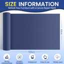 Self-Adhesive Canvas Repair Tape, 16" x 40" Waterproof Canvas Repair Patch, Fabric Patch Repairs Kit for Furniture, Tents, Sunbrellas, Boat Covers Awnings, Couches, Clothes, Bags Dark Blue