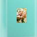 Ywlake Photo Album 4x6 400 Pockets, Leather Photo Albums Holds 400 Vertical Pictures Only Teal