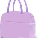 DALINDA Lunch Bag Lunch Box for Women Men Reusable Insulated Lunch Bags for Adults,Leakproof Cute Cooler Lunch Tote Bag, Large Capacity for Work Travel Picnic,Purple