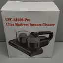 Mattress Vacuum Cleaner 5 in 1 Bed Vacuum Cleaner with 16Kpa Suction 253.7nm UV-C Light, HEPA Filtration, Ultrasonic, High Heating, 30000Rpm/Min Rotation , Replacement Filter Included, 500W, Corded (Dark Gray)