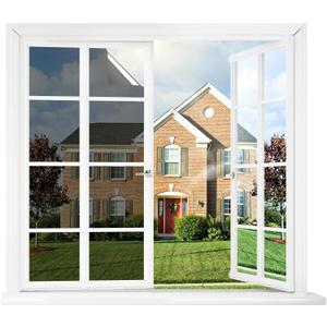 rabbitgoo Window Tint for Home One Way Privacy Window Film See Out Not in Heat UV Blocking Reflective Removable Static Cling Mirror Decorative House Glass Covering, Black Silver, 35.4 Inch X 6.5 Feet (35.4" x 78.7")