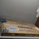 Pamray 39 Inch Computer Desk with Monitor Stand Small Home Office Desks with Non-Woven Storage Drawer for Bedroom Study Table Writing and Work Desk Black