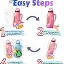 2 x Valentines Day Cards for Kids School, 48 Kids Valentine Cards with 200 PCS Stickers, Fun Valentines Classroom Exchange for School, Valentines Party Favors (Blue)