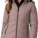 Free Country Womens Parka Jacket Warm Insulated Winter Coat Water & Wind Resistant Fur Hood Puffer Outerwear-Brisk II (3X, Driftwood)