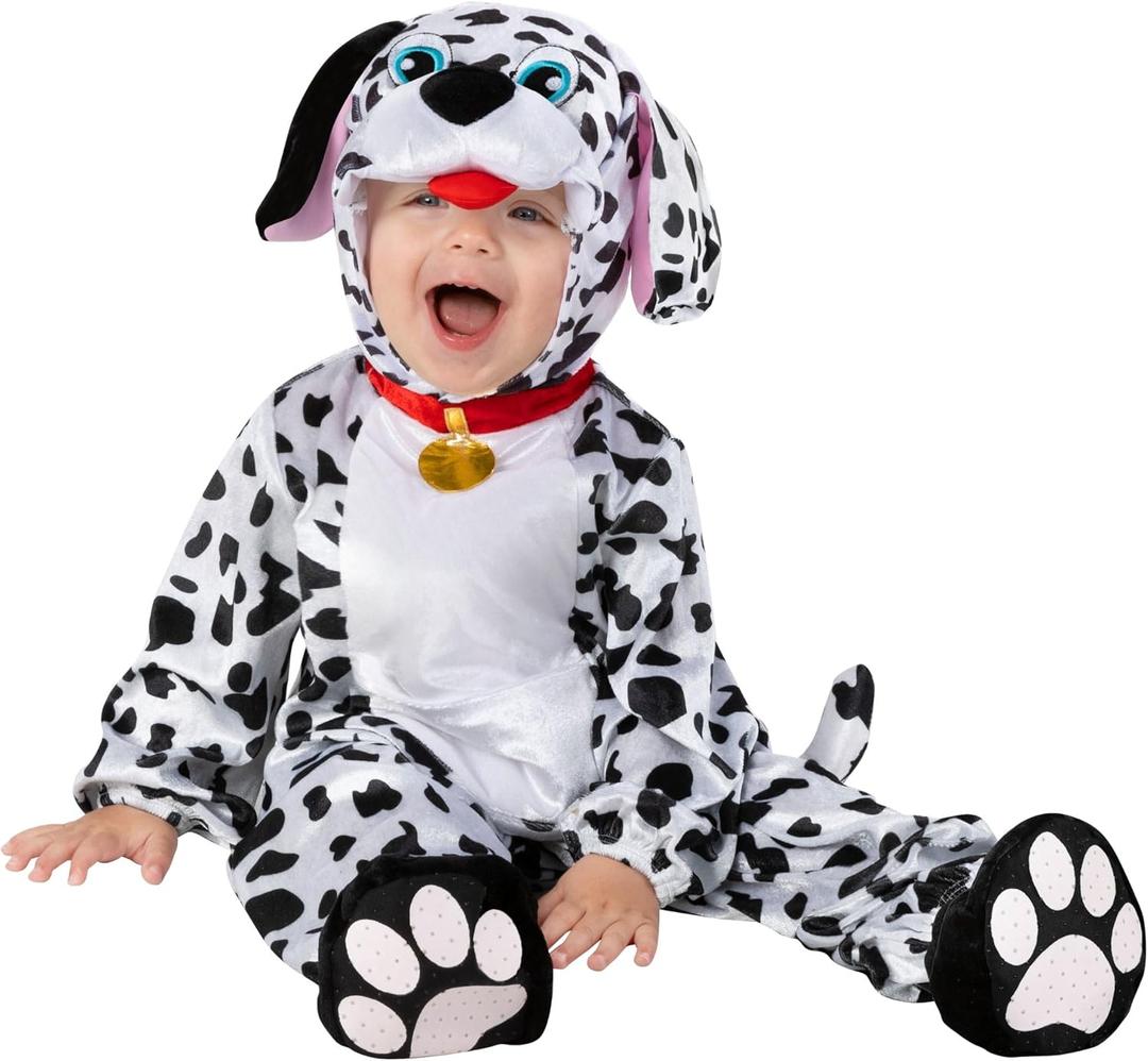 Morph Dalmatian Costume Baby, Dalmatian Costume Kids, Puppy Halloween Costumes For Boys And Girls (6-12 Months)