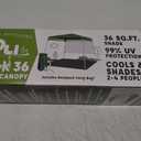 YOLI LiteTrek 36 7'x7' Instant Canopy with Forest Green Top and Cool Gray Frame