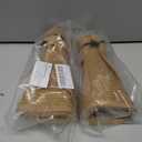 2 x Beach Sun Hats for Women, Wide Brim Visor Hats of Paper Straw, Adjustable, Packable Ponytail Hats Floppy, for Beach Fishing Gardening Golf Hiking, Khaki (Beige)