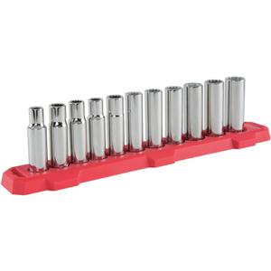 CRAFTSMAN Deep Socket Set, 1/2-Inch Drive, Metric, 11-Piece (CMMT12049)
