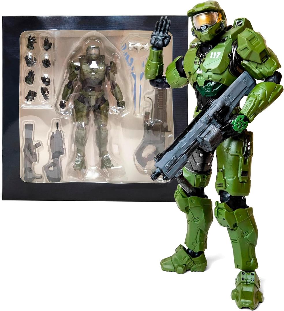 Toysvill Inspired by HLW Master Chief (Infinite) - 8.7" Action Figures - Box Set with Weapons