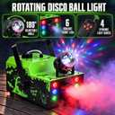 LANGXUN 1000W Halloween Fog Machine, Disco Ball & Ghost Sound& 2 Fog Fluid