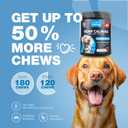 Hemp Calming Chews for Dogs - Dog Calming Treats - Anxiety Relief for Dogs with L-Theanine, Chamomile Extract, Valerian Root - Dog Anxiety Relief for Travel, Vet Visits, Thunderstorms, Nail Trimming (180 count)