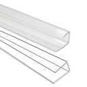 XISOCO 20 PCS Polycarbonate Panels U Connector Profile 4FT Long 0.24IN High