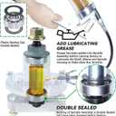GY20785 Spindle Assembly with GX20367 Spindle Pulley Replaces John Deere GY20785 GY20050 UC23728 for John Deere L100 L105 L107 L108 L110 L111 L118 1642HS L17.542 L1742 42" Lawn Tractors