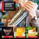 Boston Cocktail Shaker, Drink Mixing Set (18oz & 28oz) Weighted Stainless Steel Shaker Tins, Cocktail & Martini Mixed Drink Shakers, Essential & Professional Bar Tools For Bartending