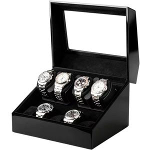 Watch Winder Spinner for 4 Automatic Watches with 5 Storage Case