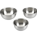 GoodCook Stainless Steel Mixing Bowl Set Vintage Metal Bowl for Baking Oil Basin Home Chef Tool 3 PCS