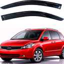 KPY Rain Guards Fit for 2004-2009 Nissan Quest, Out-Channel Window Visors Vent Wind Deflectors 2PC, Car Accessories for 04-09 Quest