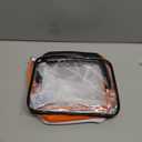 PACKISM Clear Toiletry Bag - 3 Pack TSA Approved Toiletry Bag Quart Size Bag, Travel Makeup Cosmetic Bag for Women Men, Carry on Airport Airline Compliant Bag, Black, White, Orange (Medium Set (Standard))