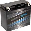 Chrome S Pro YTX20H-BS Maintenance-Free 12V 19Ah Battery Replacement for ATV, Motorcycle, Jet Skis, Scooter, UTV, and More - Nut and Bolt (T3) Terminal