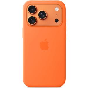 Apple iPhone 17 Pro Silicone Case with MagSafe and Camera Control: Lightweight Phone Case, Wireless Charging Compatible, Smooth Matte Finish; Orange
