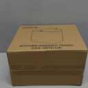 Compost Bin Kitchen for Countertop or Under Sink, 2.6 Gallon Hanging Small Trash Can with Lid, Garbage Can for Cabinet Door, Indoor/outdoor Food Waste Bin for Kitchen, Bathroom, RV, Office, White