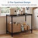 DUMOS 2-Tier Metal Storage Shelves, Shelving Unit, Storage Rack, 23" W