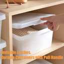 15 Quart Stackable Plastic Storage Bins with Lids,Container to Organize Shoes and Crafts on Closet Shelves,Garage, Totes, Tubs Boxes Organizing 4 Pack (4L)