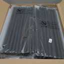 LOKEME Wardrobe Closet,Portable Closet for Bedroom Steel Pipe Diameter 19mm Strong and Sturdy Black Portable Closets for Hanging Clothes with 3 Hanging rods, 6 Storage Shelves and Side Pockets