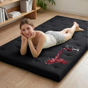 Syrinx Water Resistant Japanese Floor Mattress Futon, Queen Size 80"x60"