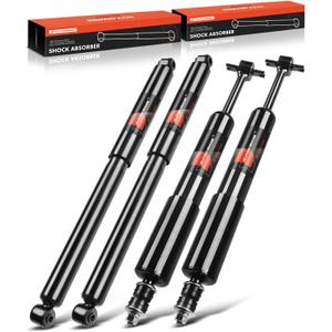 A-Premium Front and Rear Shock Absorbers Struts Compatible with Ford Ranger 1998-2011 & Mazda B3000 1998-2007, B4000 1998-2009 - [4WD or RWD with Torsion Bar Front Suspension]