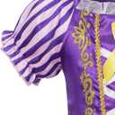 Princess Rapunzel Dress Up Costume for Girls - with Rapunzel Accessories,10-11y