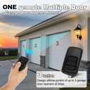 2 for Genie Garage Door Opener Remote GM3T-R, Compatible with Genie Most Garage Door Opener Since 1995, Replacement for GM3T-BX G3T-R G3T-A ACSRS
