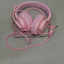 DIWUER Gaming Headset for Xbox One, PS4, PS5, Nintendo Switch, Bass Surround and Noise Cancelling 3.5mm Over Ear Headphones with Mic for Laptop PC Smartphones, Pink