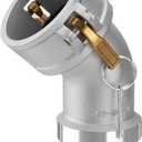DA3030 Type DA Cam and Groove Hose Fitting, 45 Degree Elbow, 3" Female Camlock x 3" Male Camlock, 125PSI, Aluminum Material(CAM-30-DA45-AL)